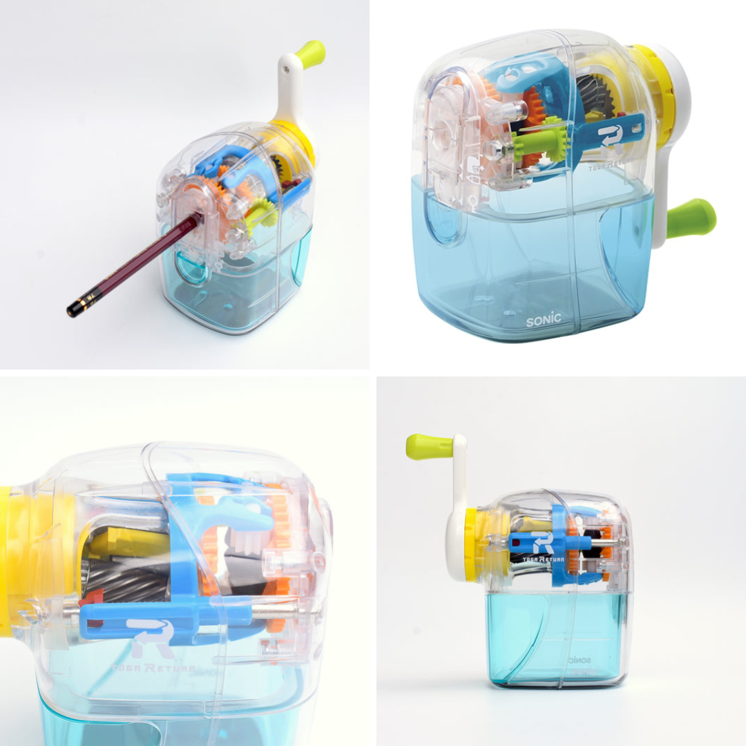 Sonic Pencil Sharpener Toga Return Manual Pencil Sharpener Transparent
