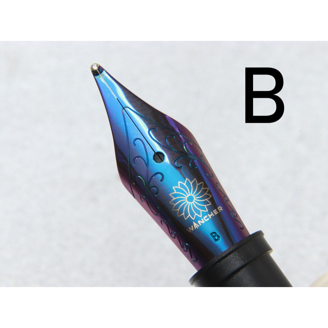 Wancher Jowo Steel Amethyst Purple Fountain Pen Nib