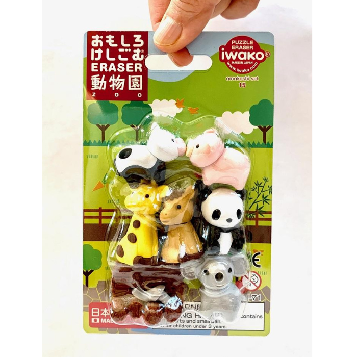 Iwako Set Erasers (blister pack)