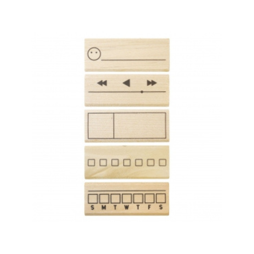Kodomono Kao Wooden Stamp - Sticky Notes