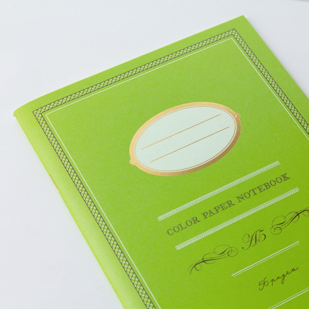 Midori Line Ruled Colour Notebook - A5 - 56 Pages