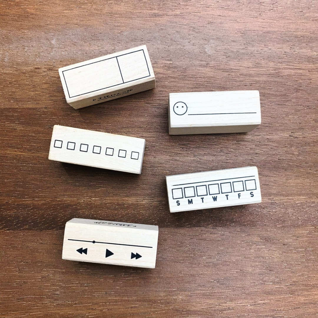Kodomono Kao Wooden Stamp - Mini Memo