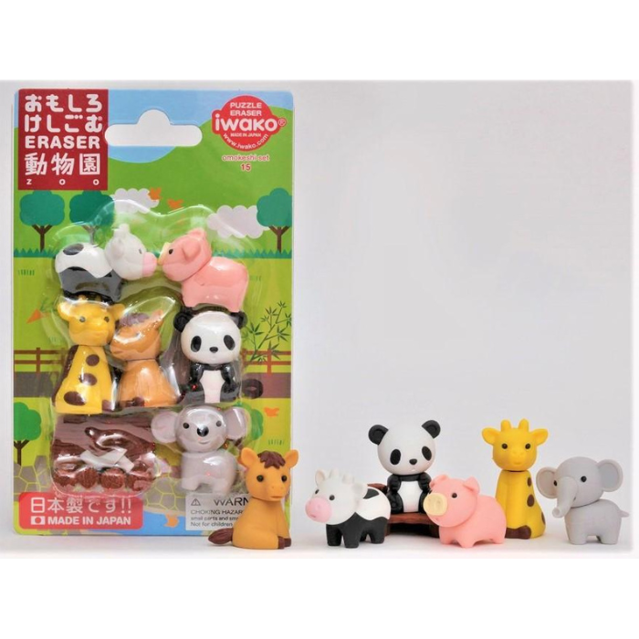 Iwako Set Erasers (blister pack)