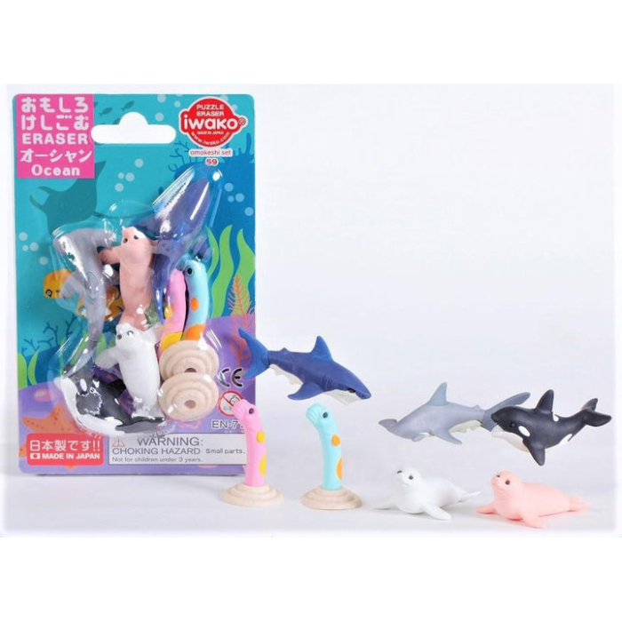 Iwako Set Erasers (blister pack)