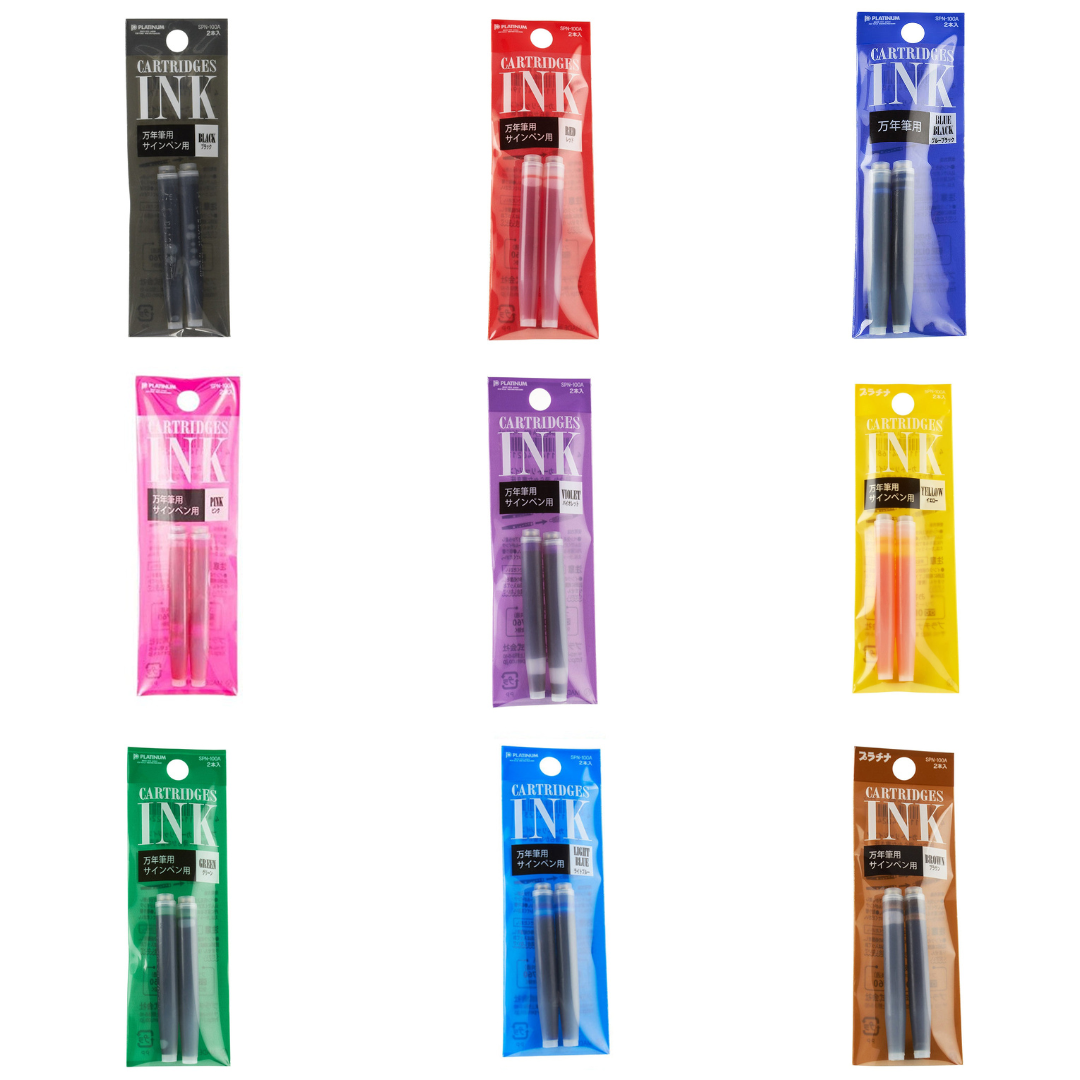 Platinum Fountain Pen Ink - 2 Cartridges