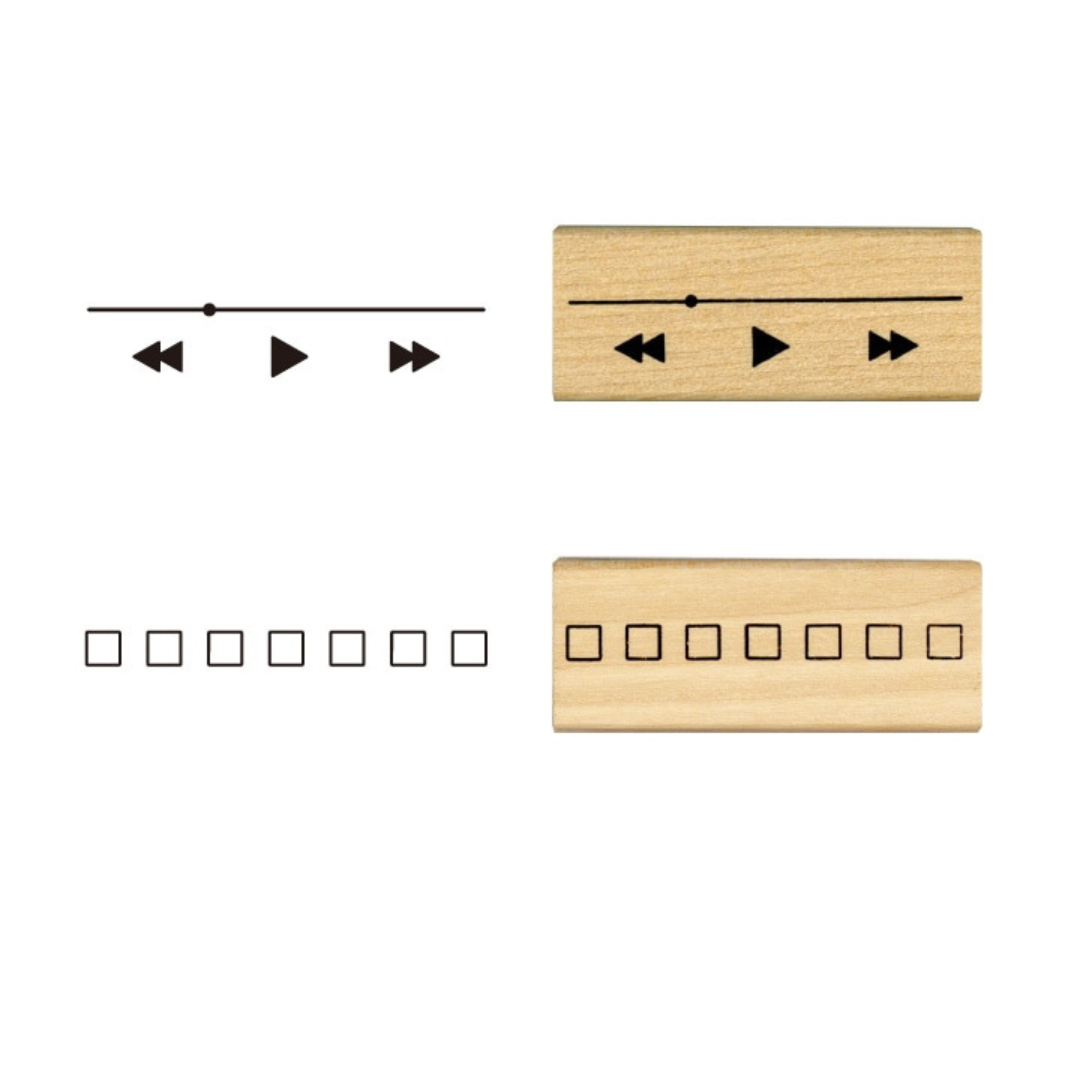 Kodomono Kao Wooden Stamp - Sticky Notes