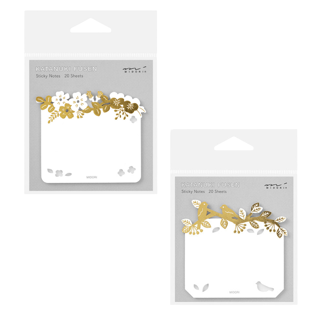 Midori Die-Cut Sticky Notes - Foil Type