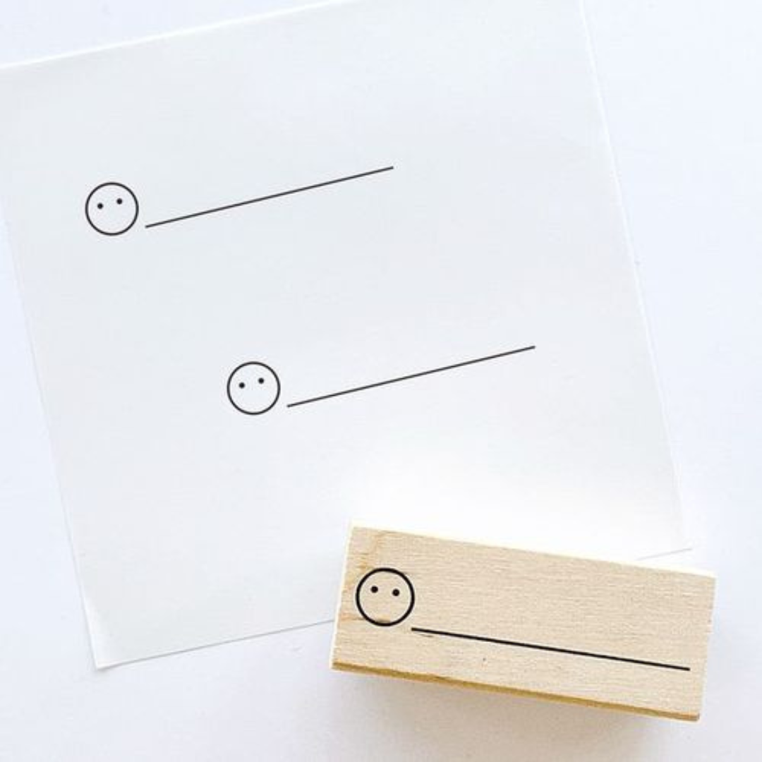 Kodomono Kao Wooden Stamp - Expression