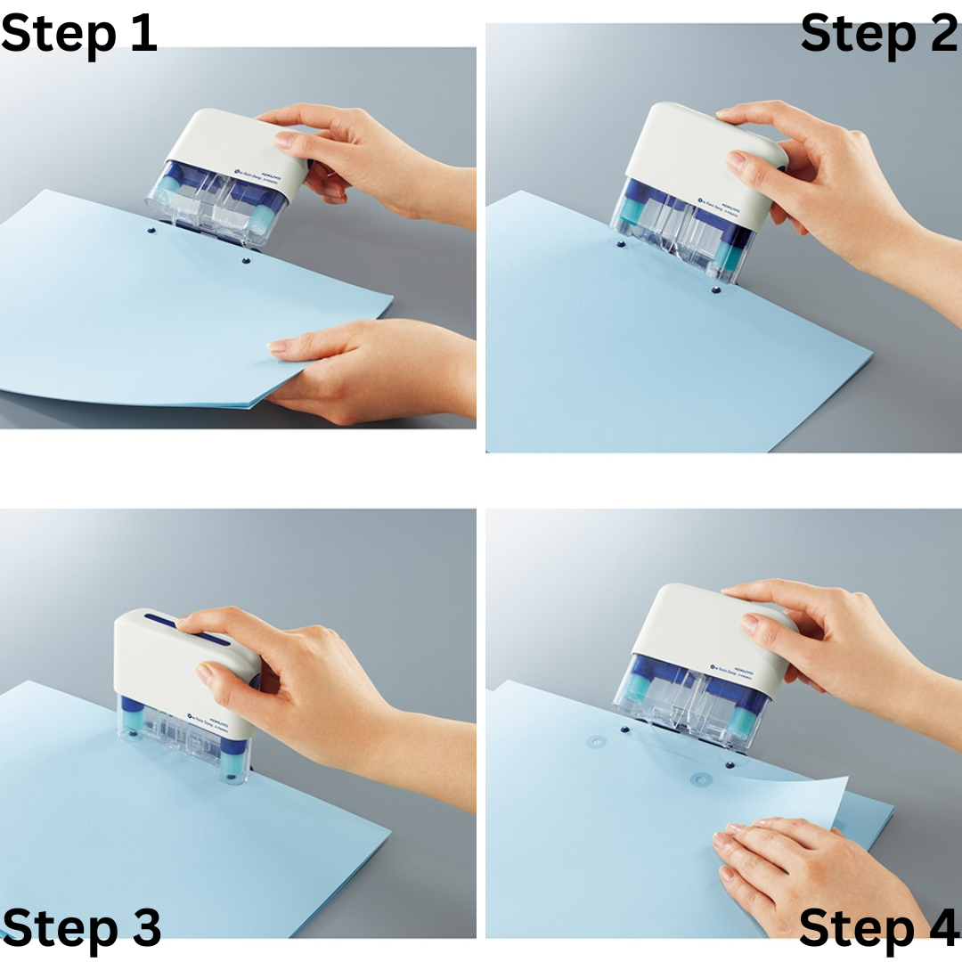 Kokuyo One Patch Hole Reinforcer Sticker Punch - 2 Hole