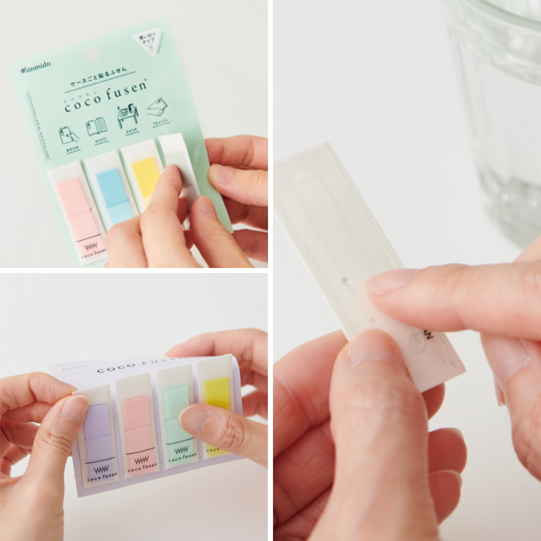 Kanmido Coco Fusen Sticky Notes - Medium - Bookmark Pastel