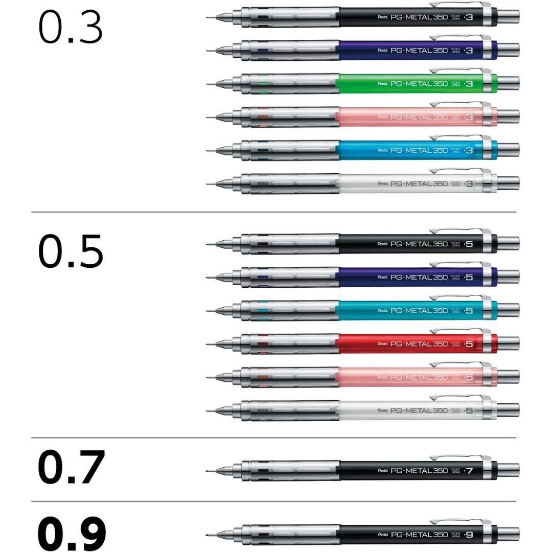 Pentel PG-Metal 350 Mechanical Pencil - 0.7 mm