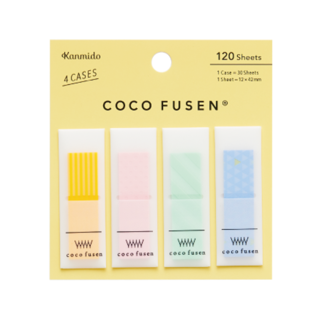 Kanmido Coco Fusen Sticky Notes - Medium - Pattern