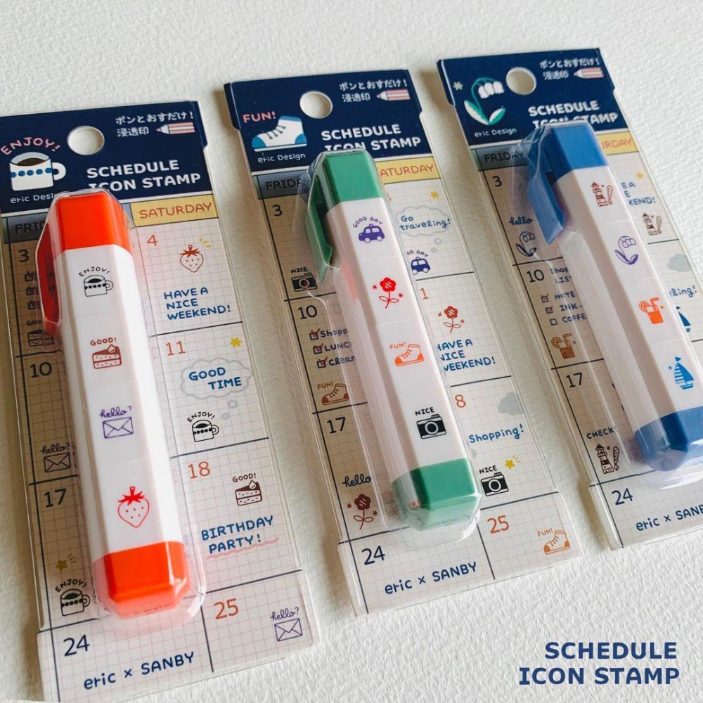 Sanby x Eric Small Things Schedule Icon Stamp - Relax