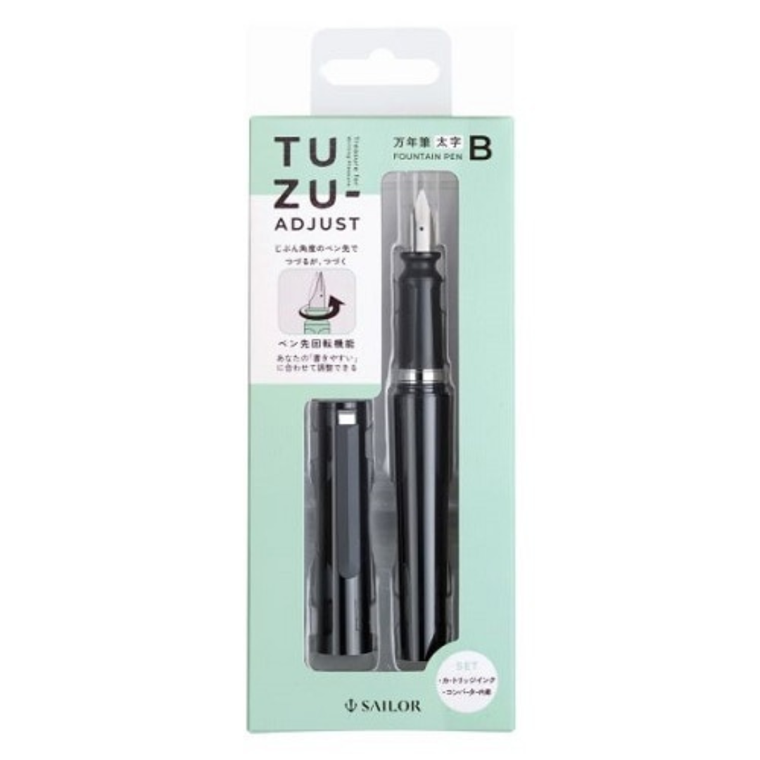 Sailor Compass TUZU Adjust Fountain Pen - Black