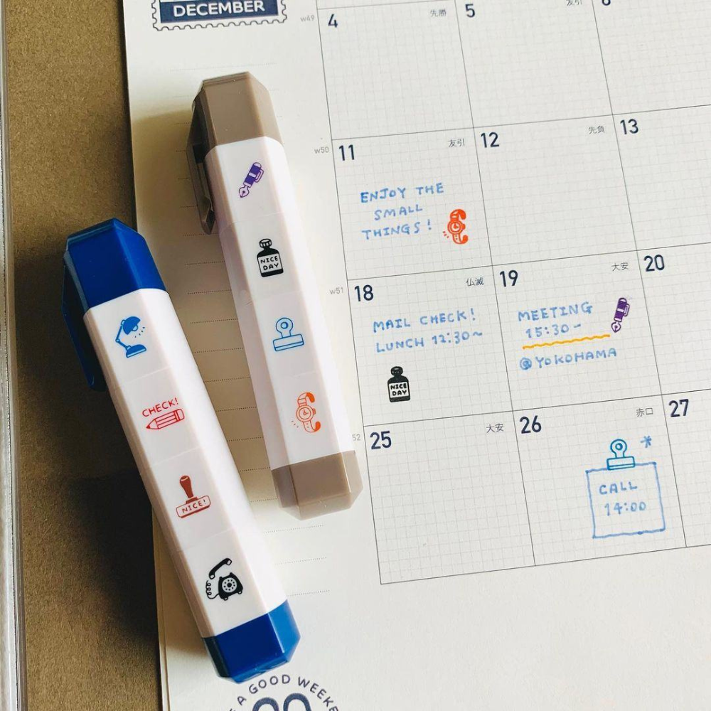 Sanby x Eric Small Things Schedule Icon Stamp - Relax