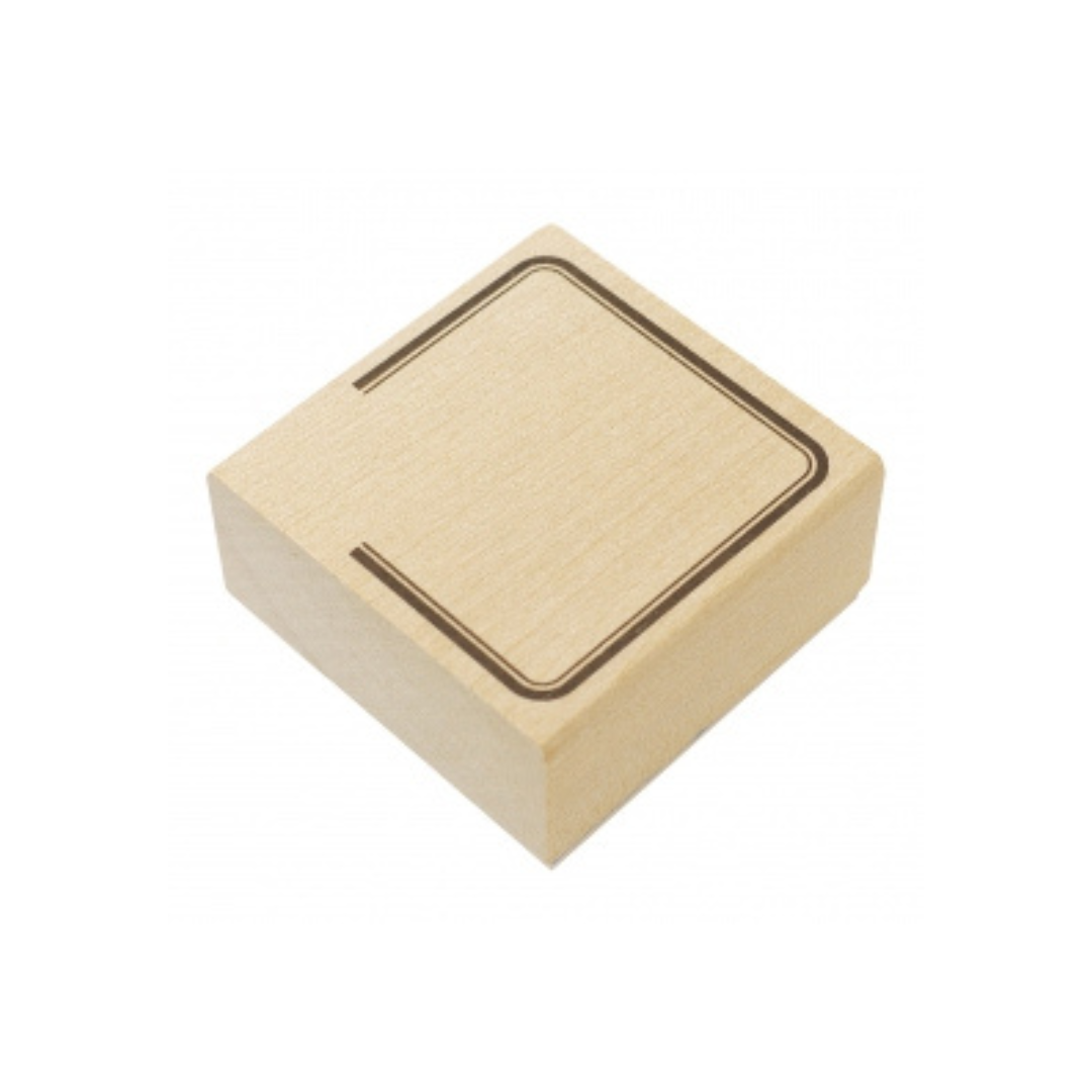 Kodomono Kao Wooden Stamp - Thick Frame
