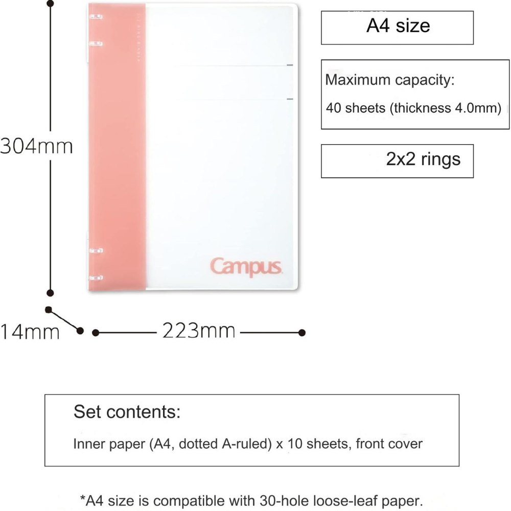 Kokuyo Campus 2x2 Binder Notebook - A4 Size