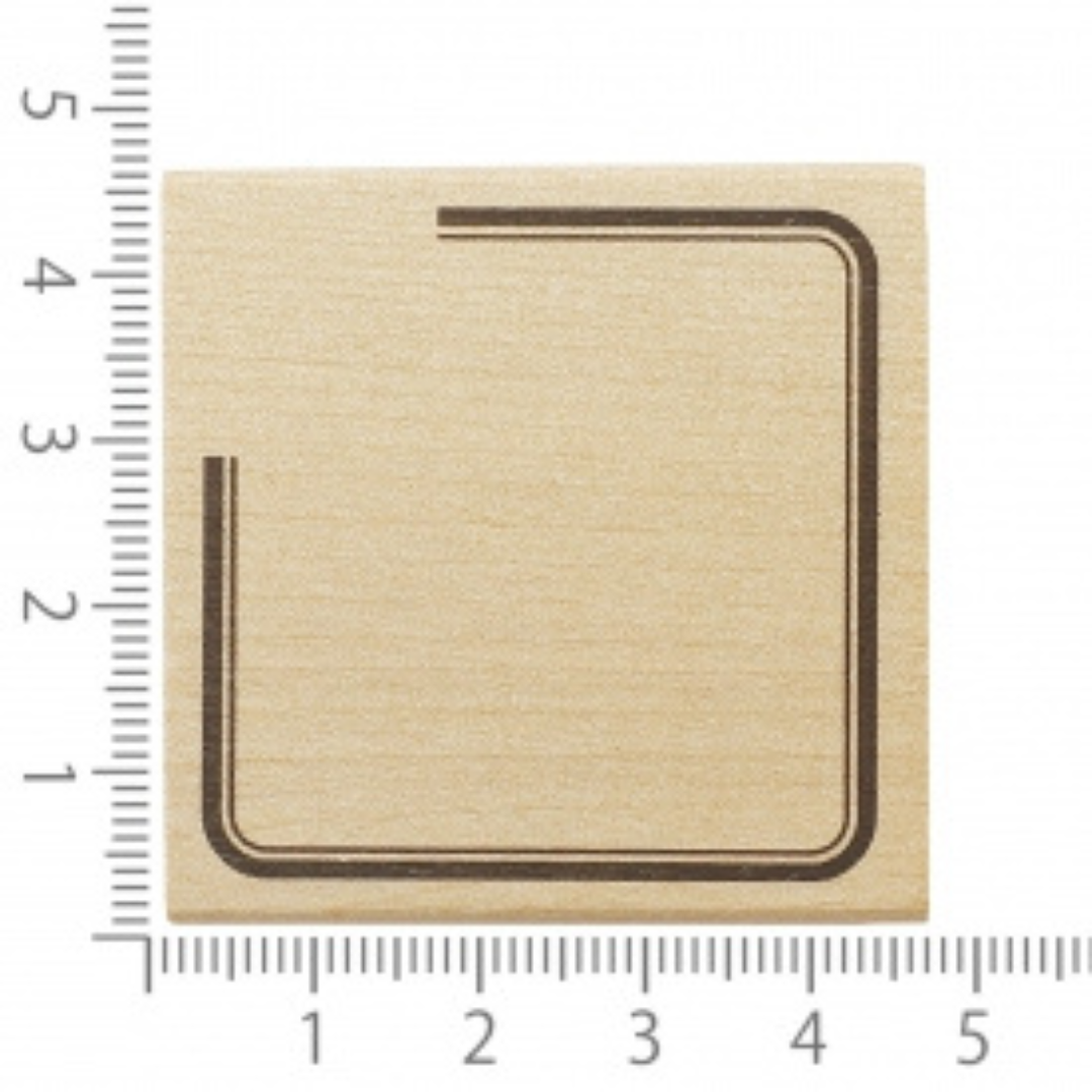 Kodomono Kao Wooden Stamp - Thick Frame
