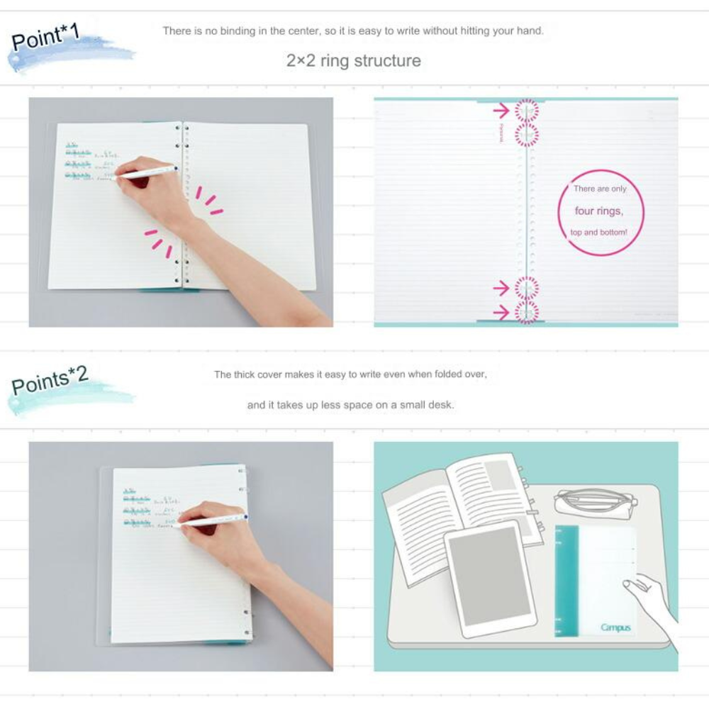 Kokuyo Campus 2x2 Binder Notebook - A4 Size