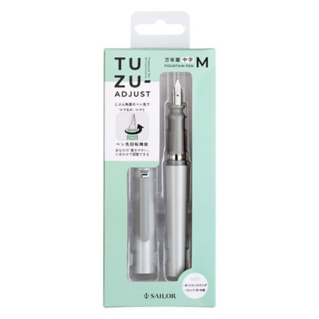 Sailor Compass TUZU Adjust Fountain Pen - Gray