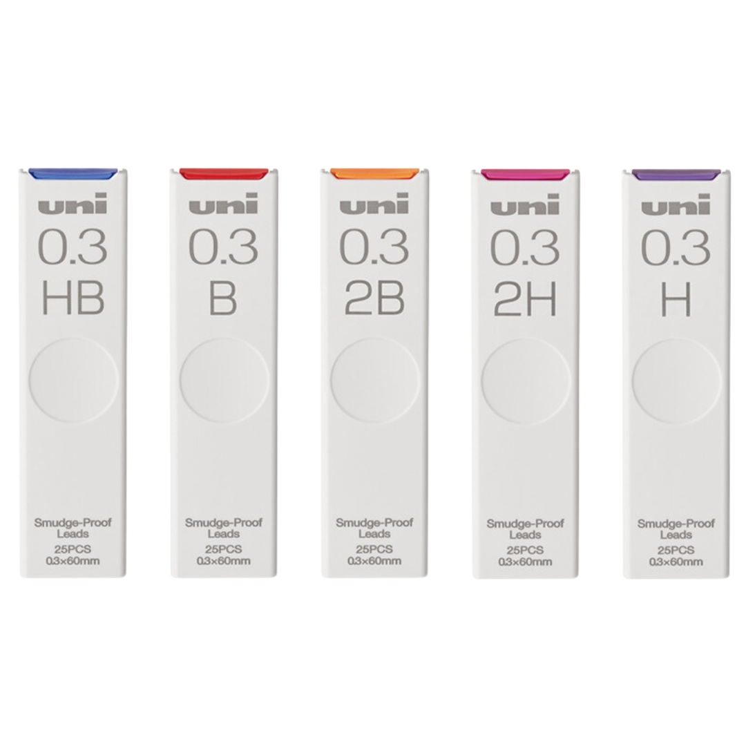 Uni Smudge-Proof Lead - 0.3 mm