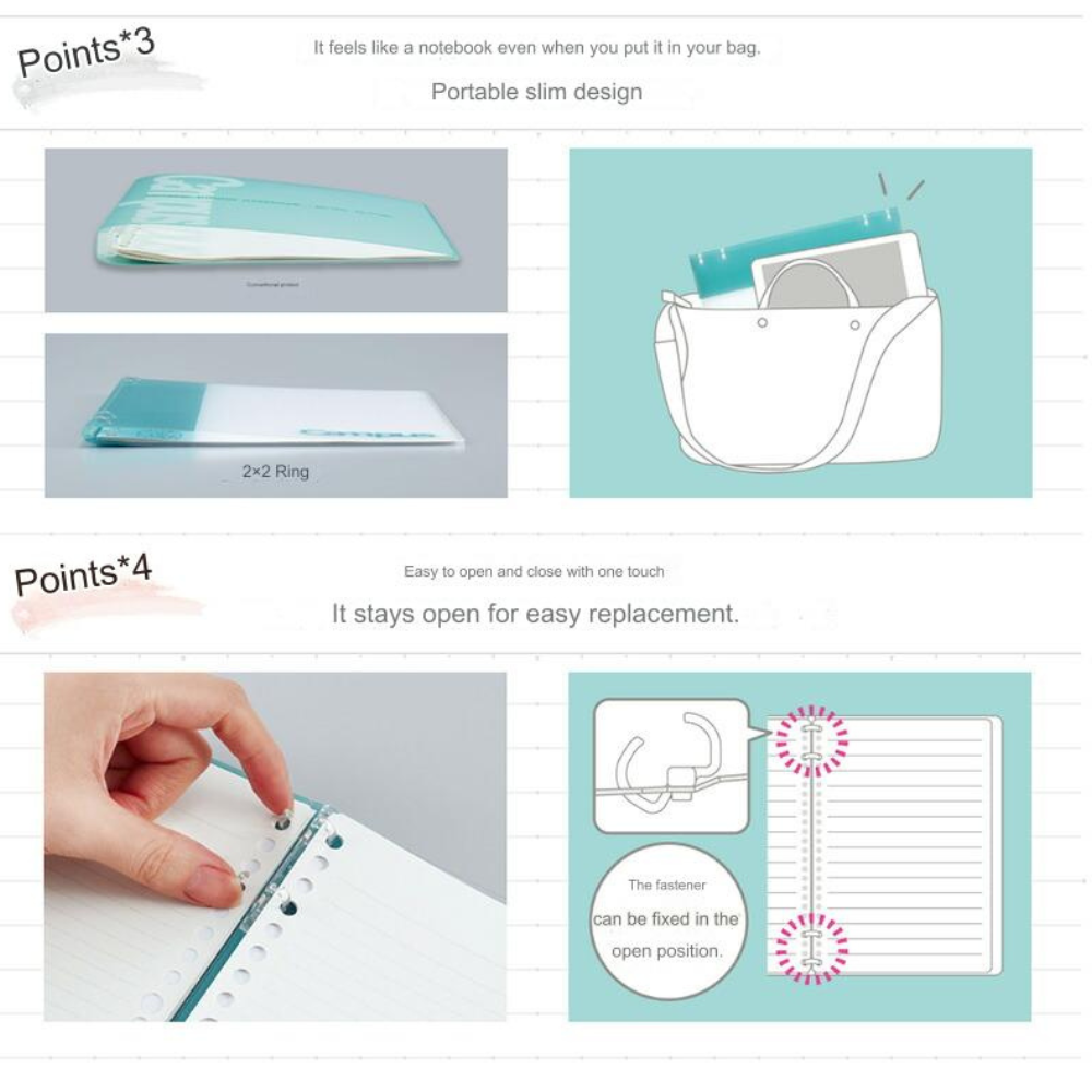 Kokuyo Campus 2x2 Binder Notebook - A4 Size