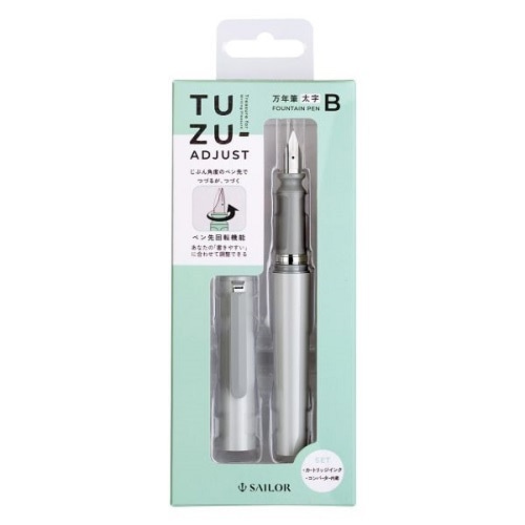 Sailor Compass TUZU Adjust Fountain Pen - Gray