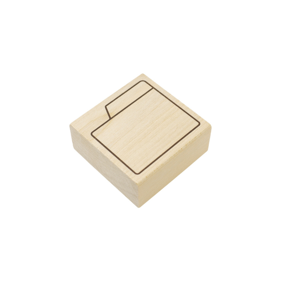 Kodomono Kao Wooden Stamp - Folder