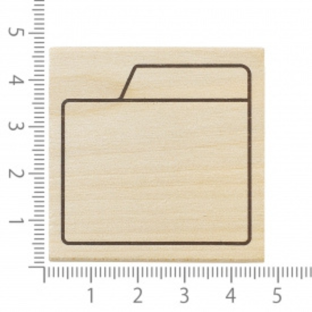 Kodomono Kao Wooden Stamp - Folder