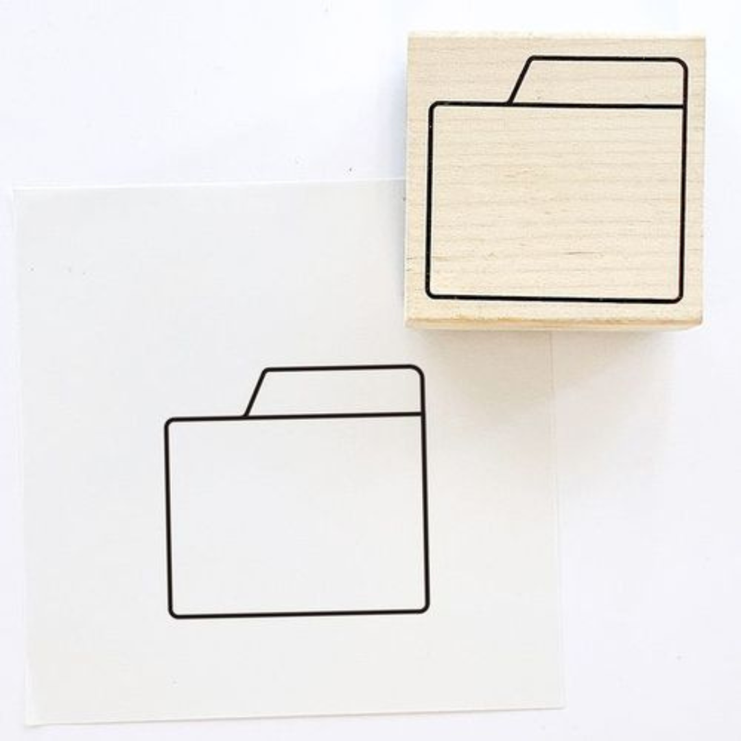Kodomono Kao Wooden Stamp - Folder