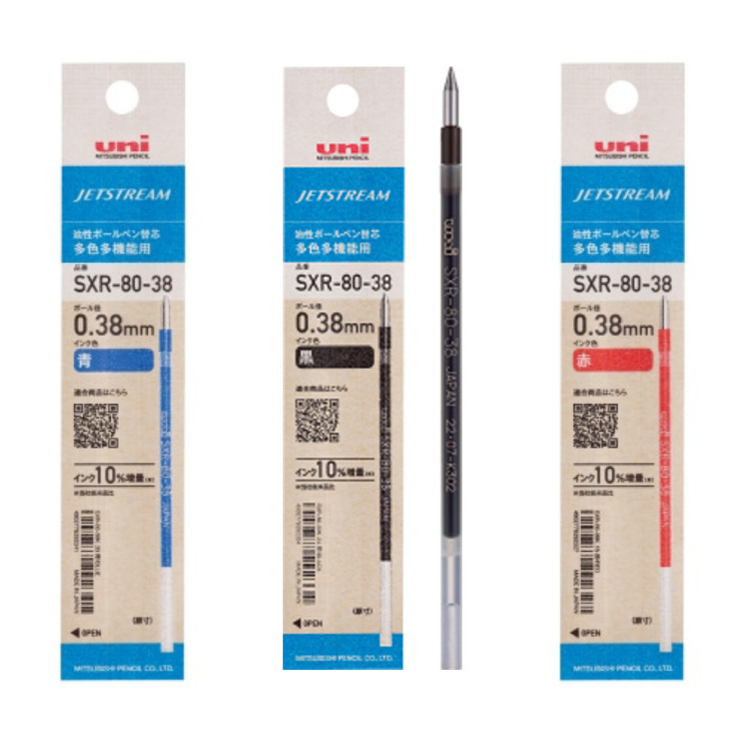 Uni SXR-80-38 K Jetstream Ballpoint Multi Pen Refill - 0.38 mm