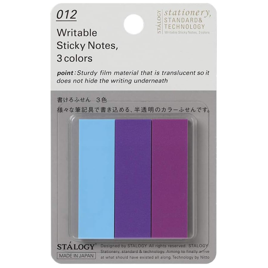 Stalogy Writable Sticky Notes 3 Colors - Set A/B/C/D