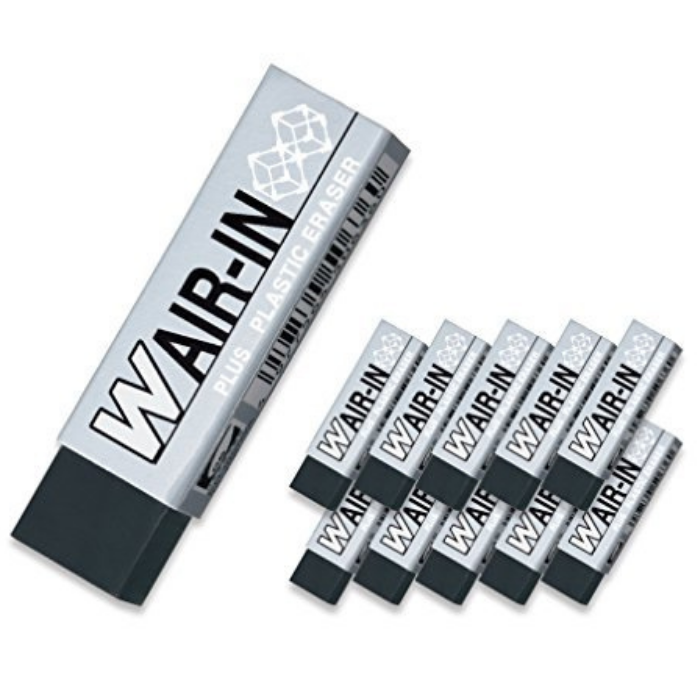 Plus Double Air-in Eraser Black