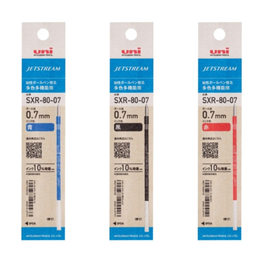 Uni SXR-80-07 K Jetstream Ballpoint Multi Pen Refill - 0.70 mm