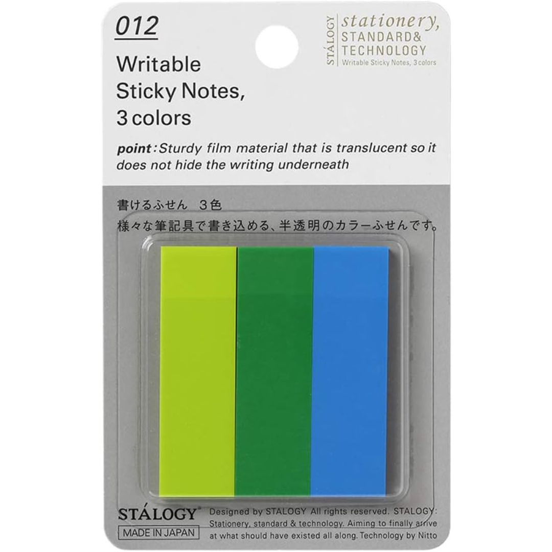 Stalogy Writable Sticky Notes 3 Colors - Set A/B/C/D