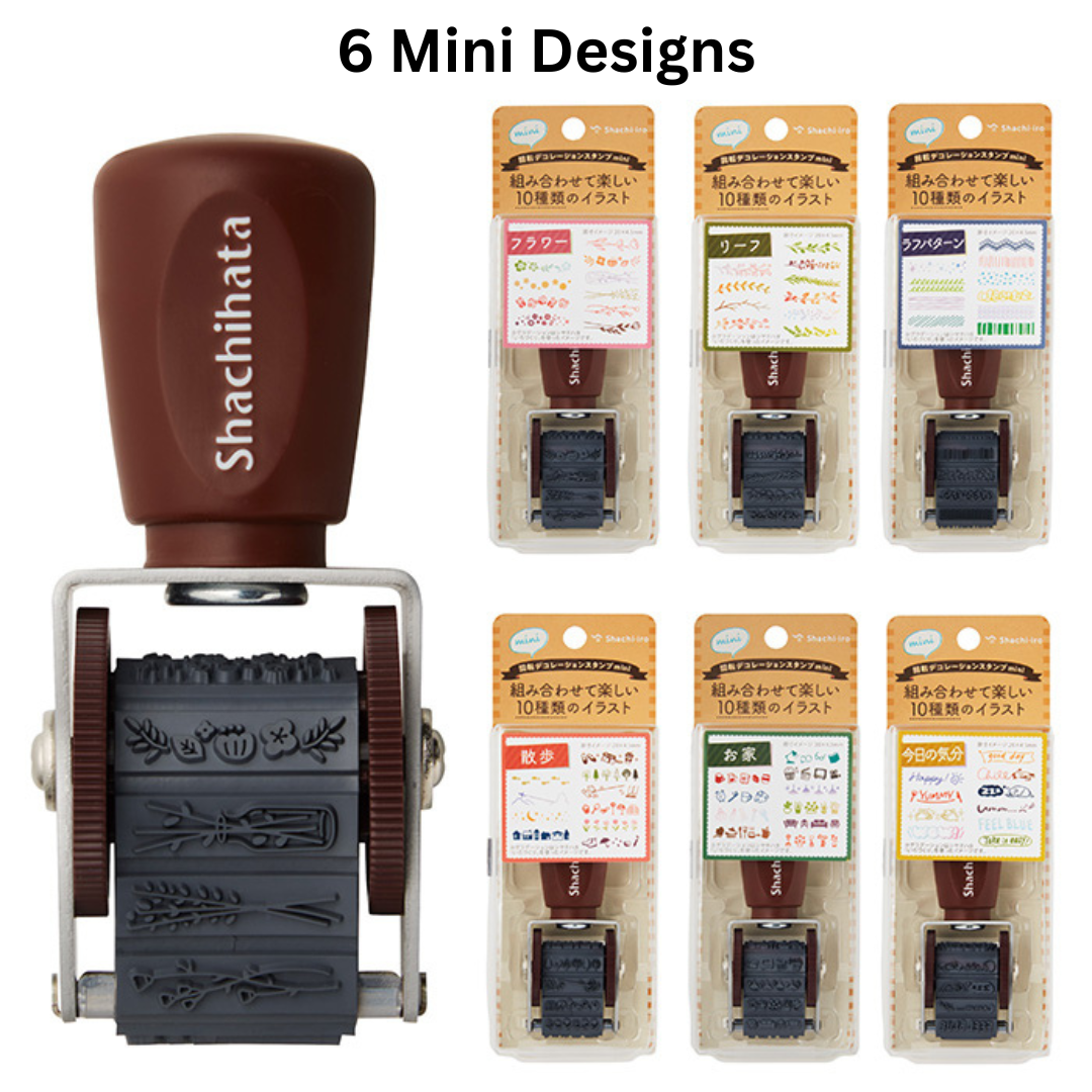 Shachihata Mini Rotating Stamp - Walk