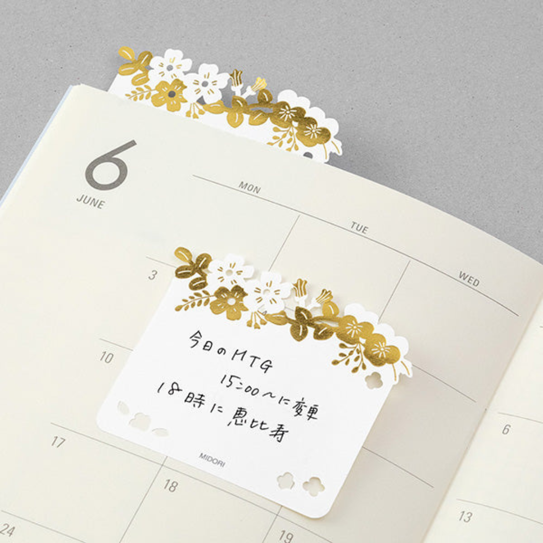 Midori Die-Cut Sticky Notes - Foil Type