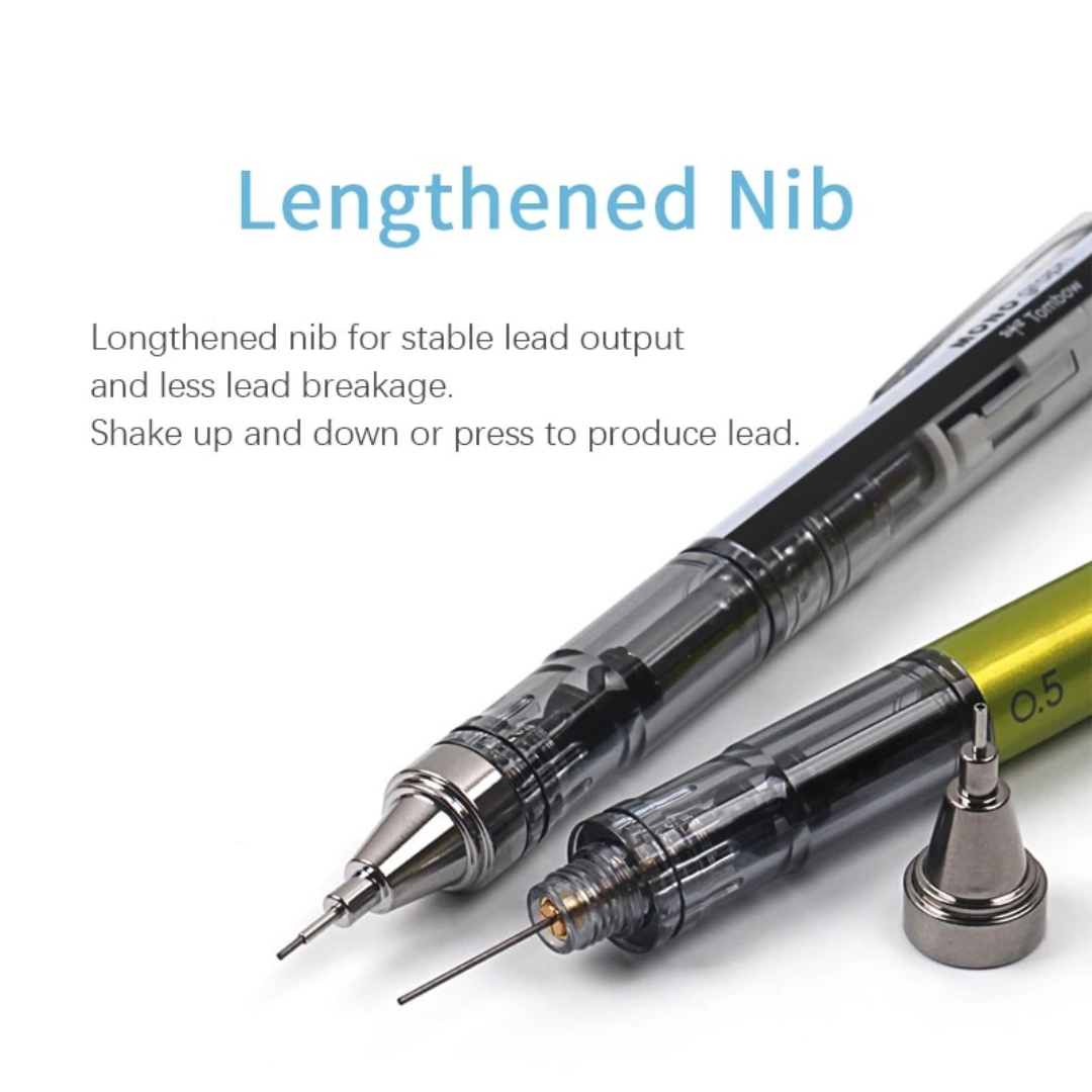 Tombow Mono Graph Shaker Mechanical Pencil Clear Models - 0.5 mm