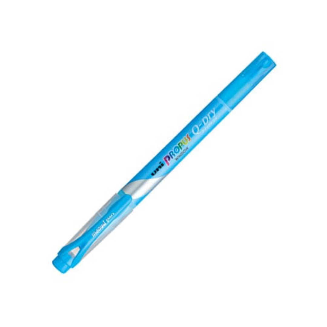 Uni Propus Window Q-Dry Double-Sided Highlighter - 4.0 mm / 0.6 mm - 5 Color Set