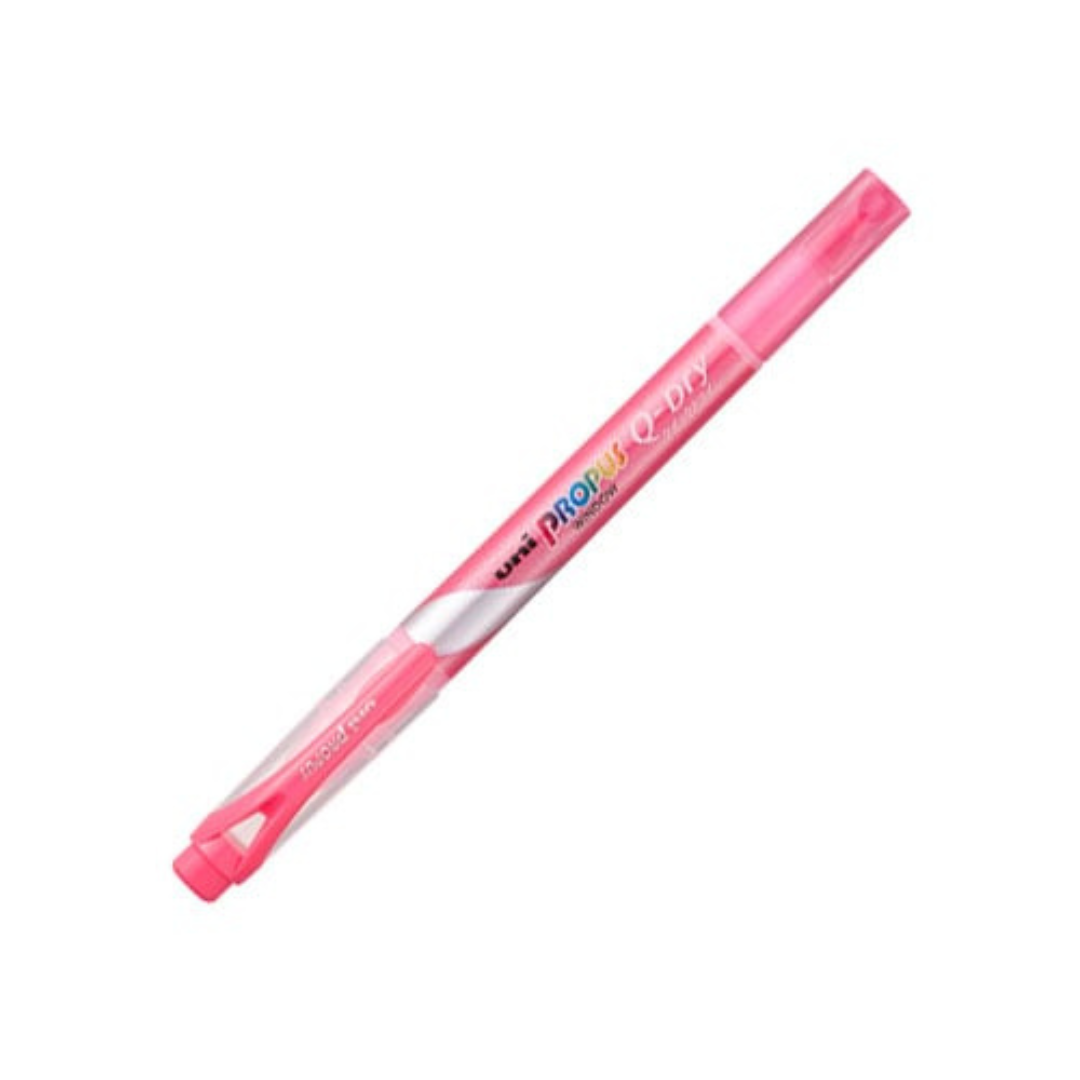 Uni Propus Window Q-Dry Double-Sided Highlighter - 4.0 mm / 0.6 mm - 5 Color Set