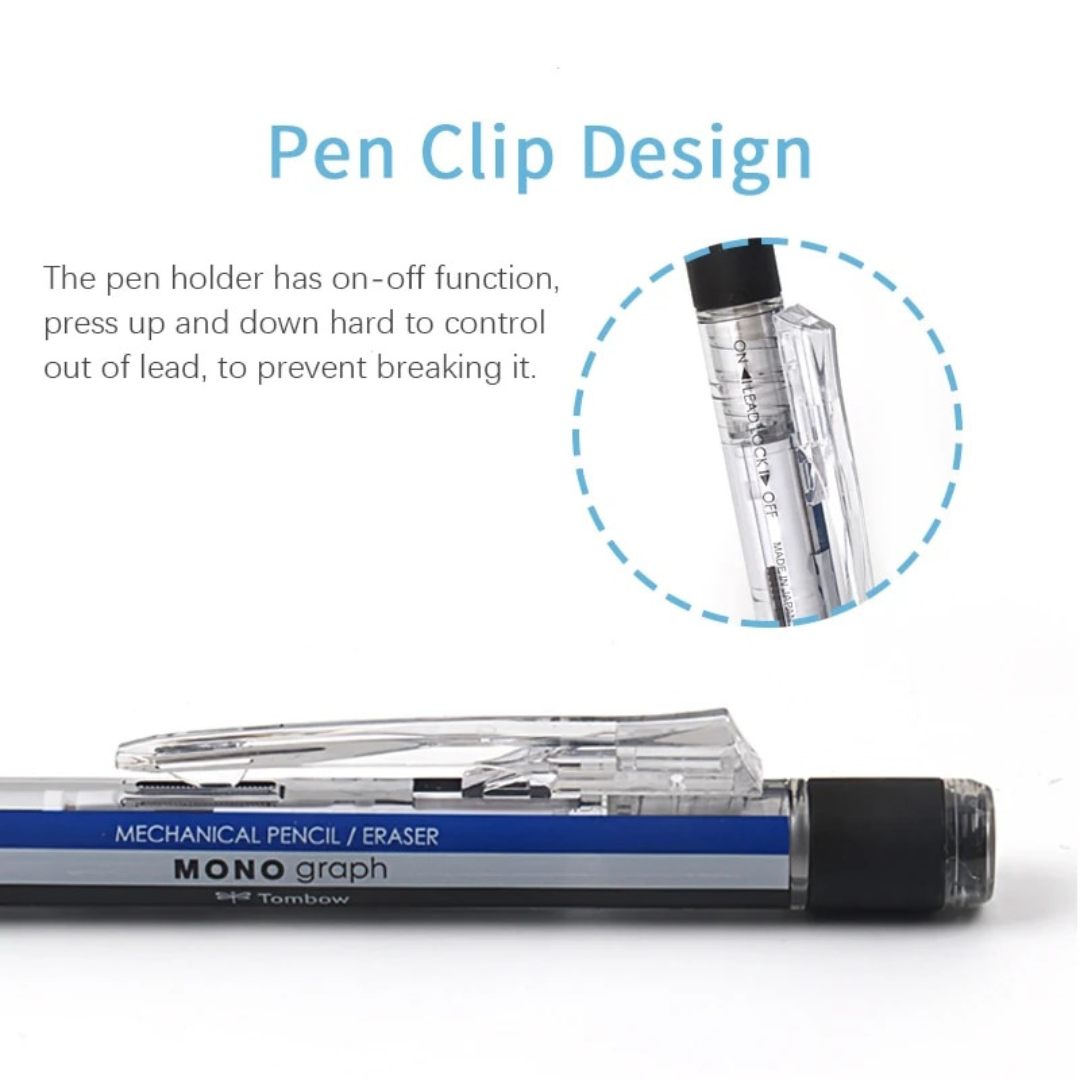 Tombow Mono Graph Shaker Mechanical Pencil Clear Models - 0.5 mm