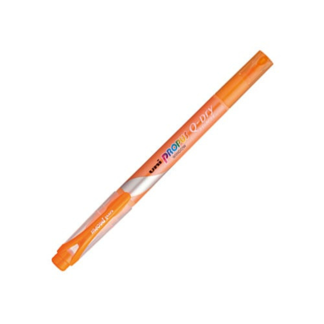 Uni Propus Window Q-Dry Double-Sided Highlighter - 4.0 mm / 0.6 mm - 5 Color Set