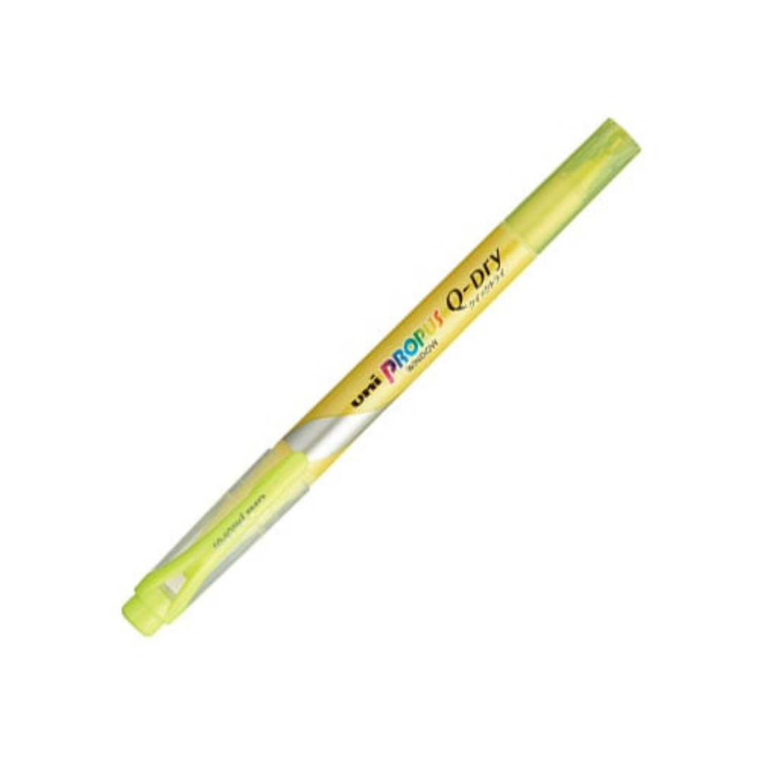 Uni Propus Window Q-Dry Double-Sided Highlighter - 4.0 mm / 0.6 mm - 5 Color Set