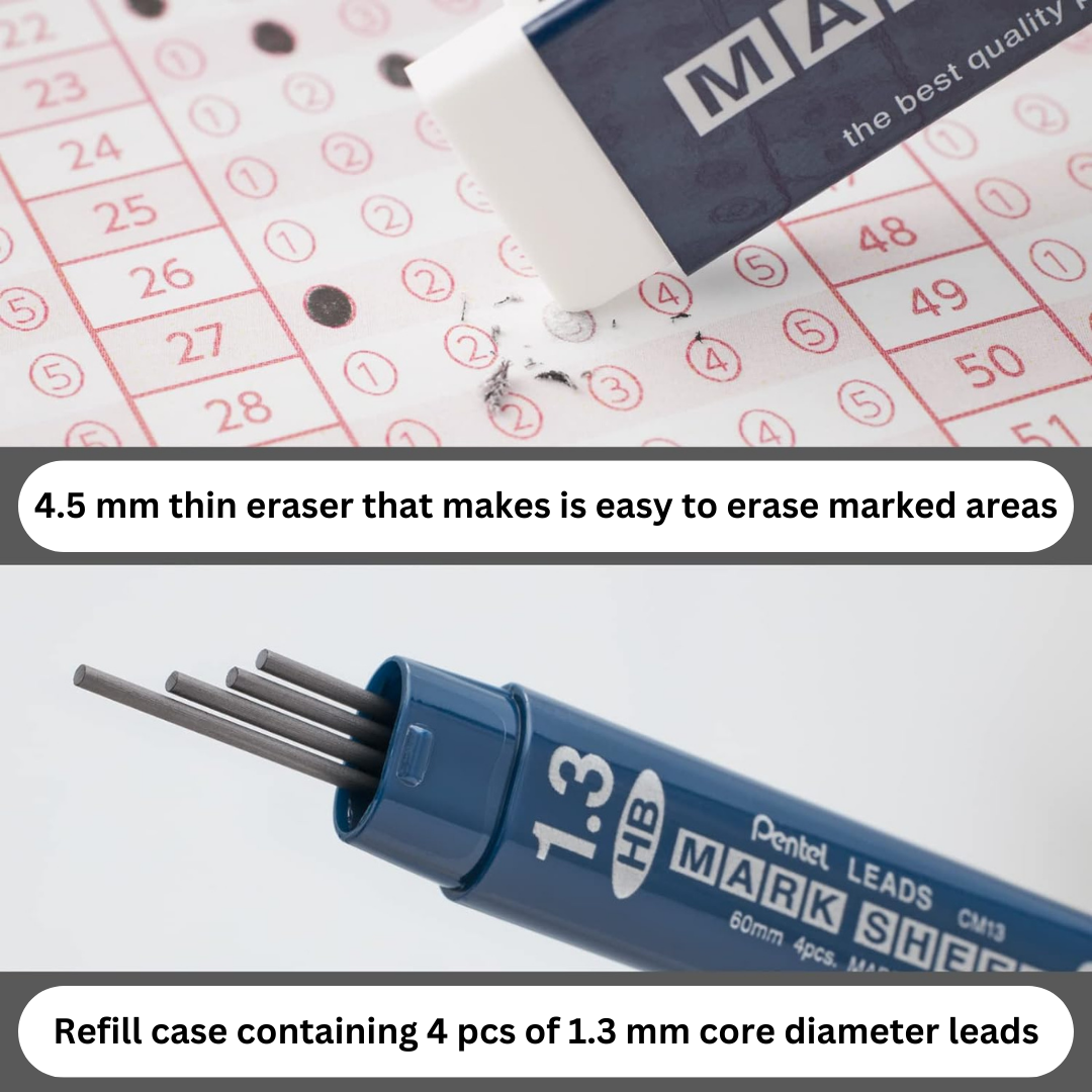 Pentel Mark Sheet Mechanical Pencil - 1.3 mm Set