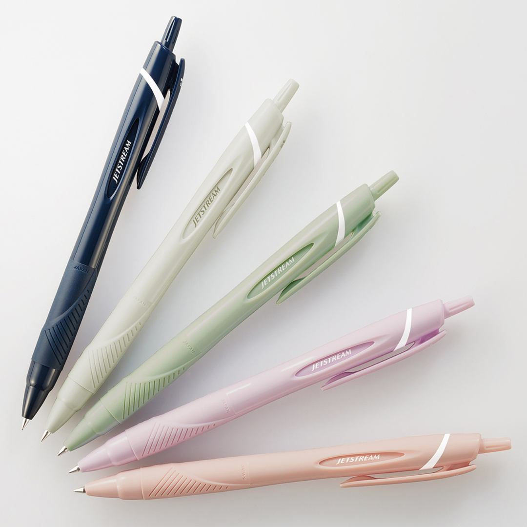 Uni Jetstream Standard Ballpoint Pen Pastel - 0.7 mm - Black Ink