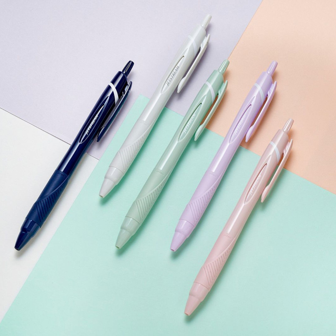 Uni Jetstream Standard Ballpoint Pen Pastel - 0.7 mm - Black Ink