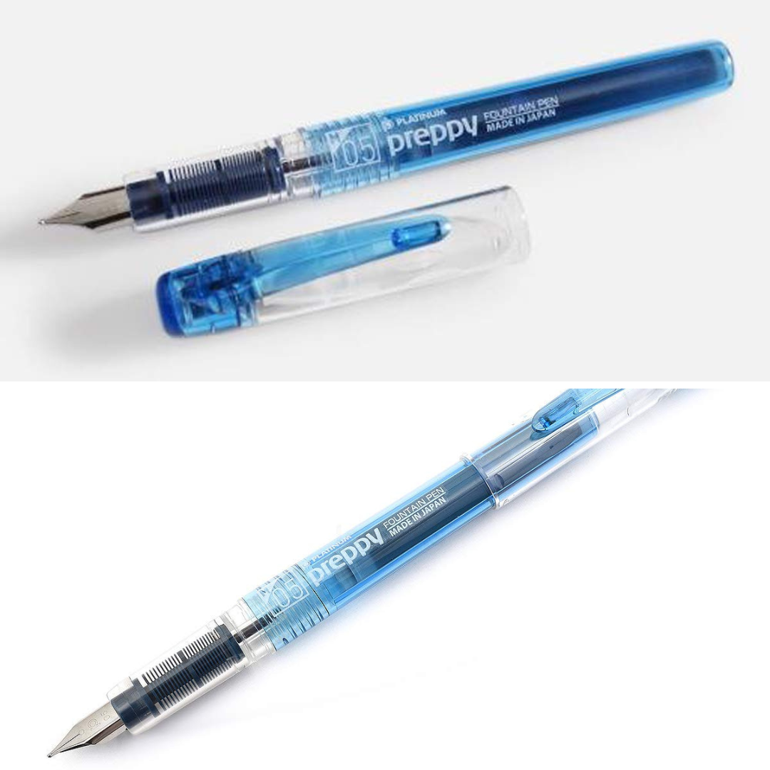 Platinum Preppy Fountain Pen - Blue Black