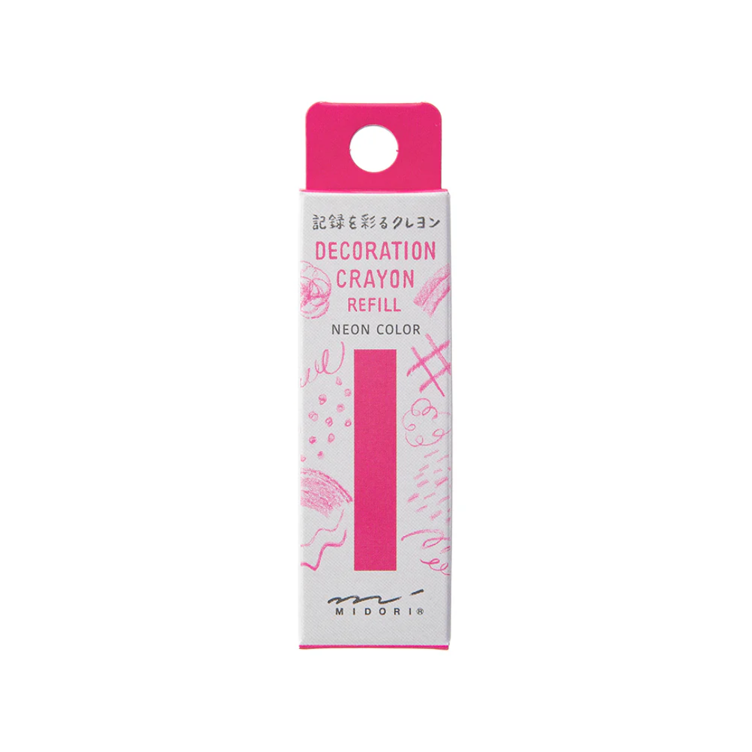 Midori Decoration Crayon Pink Refill