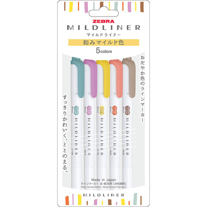 Zebra Mildliner Double-Sided Highlighter Set