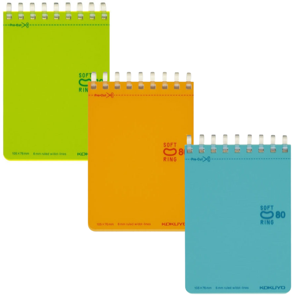 Kokuyo Soft Ring Memo Pad A7 Size Bumbo Stationeries kokuyo-soft-ring-memo-pad-a7-size-bumbo-stationeries